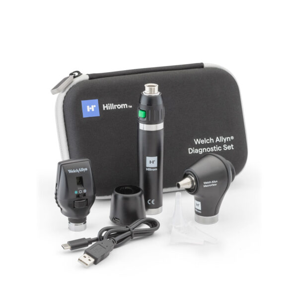 Welch Allyn 3.5V LED MacroView diagnostisk sett – otoskop og oftalmoskop i komplett pakke