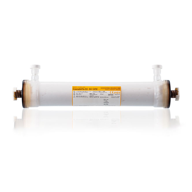 Cascadeflo EC plasmafilter for dobbel filtreringsplasmapherese (DFPP) – selektiv behandling med biokompatibel membran